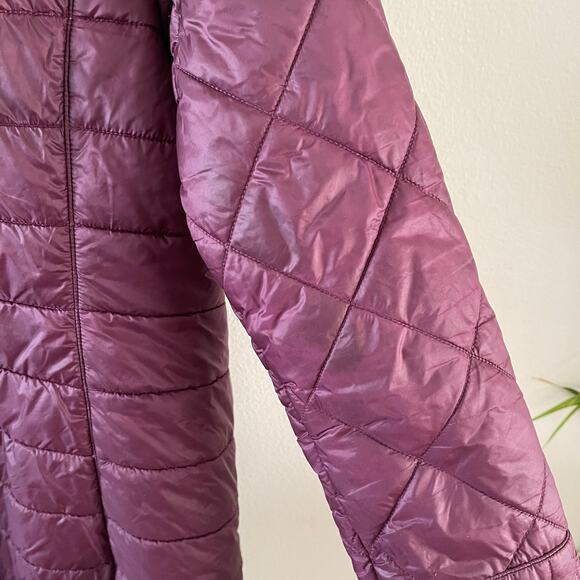 Patagonia Radalie Parka Womens S Mahogany Insulated Quilted Coat Heavily Flawed - Picture 6 of 16